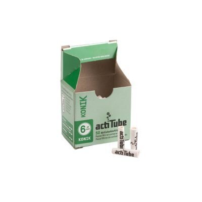 Acti Tube Κωνικά Φιλτράκια Ενεργού Άνθρακα 6mm 50 Φίλτρα