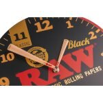 RAW® Μαύρο Ρολόι Τοίχου Black Wall Clock-1