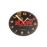 RAW Black Wall Clock Ρολόι τοίχου μαύρο με κόκκινο λογότυπο