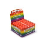 ELEMENTS® Connoiseur Rainbow – Πολύχρωμα Χαρτάκια Στριφτού Μεγάλα KingSize Slim με Τζιβάνες - Display
