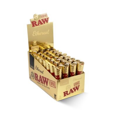 RAW® Ethereal Χρυσό – Κώνος Μεγάλος KingSize 3 τεμάχια - Display
