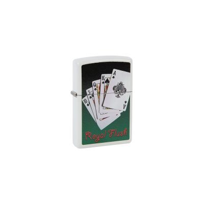 Zippo® Λευκός Αναπτήρας Royal Flush