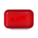 RAW® Rolling Tray – Κόκκινος Ματ Μεταλλικός Δίσκος Στριψίματος Small