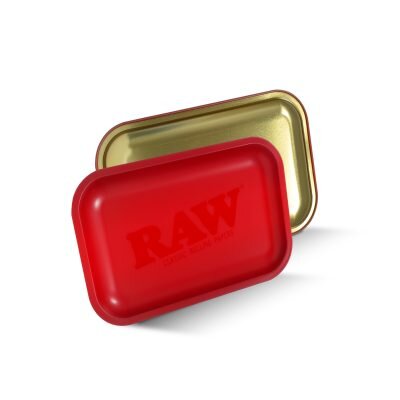 RAW® Rolling Tray – Κόκκινος Ματ Μεταλλικός Δίσκος Στριψίματος Small -2