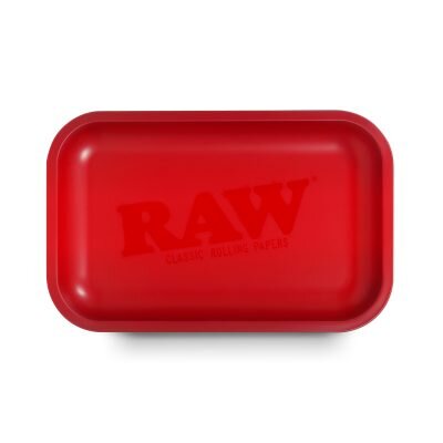 RAW® Rolling Tray – Κόκκινος Ματ Μεταλλικός Δίσκος Στριψίματος Small