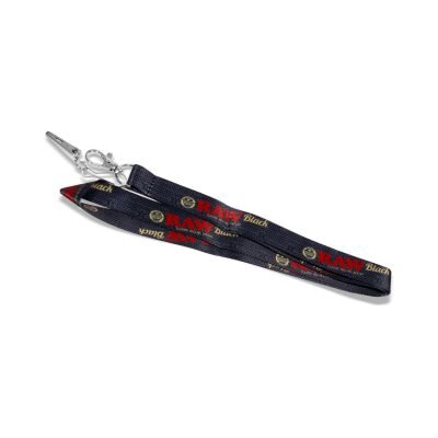 RAW® Μαύρο Μπρελόκ Lanyard