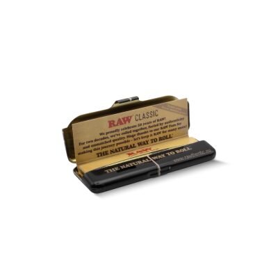 RAW® Black Μεταλλική Θήκη Για Χαρτάκια Στριφτού 1¼- Ανοιχτό