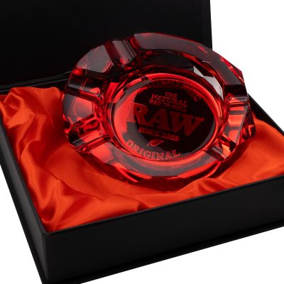 RAW® Γυάλινο Τασάκι Ruby θήκη εσωτερικά