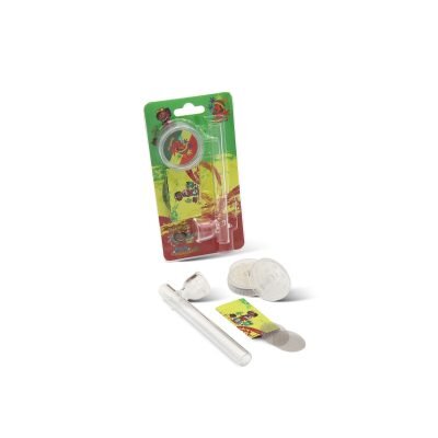 OLYMPUS® Rasta Σετ Γυάλινη Πίπα Hemp με Grinder