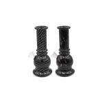 NIRVANA® Γυάλινο Bong Bubble Σε Διάφορα Χρώματα 15cm black-grey
