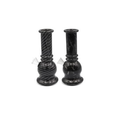 NIRVANA® Γυάλινο Bong Bubble Σε Διάφορα Χρώματα 15cm black-grey