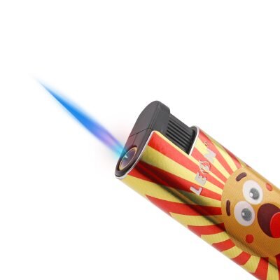 LEON® Αντιανεμικός Αναπτήρας Happy Face Jetflame ΦΛΟΓΑ