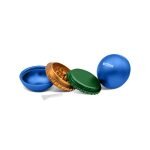 OLYMPUS® Grinder Τρίφτης Καπνού Αλουμινίου Ball 4μέρη 6.3cm Μπλε