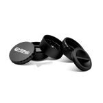 OLYMPUS® Grinder Τρίφτης Καπνού Αλουμινίου Cruci 5μέρη 6.3cm - Μαύρο