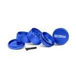 OLYMPUS® Grinder Τρίφτης Καπνού Αλουμινίου Flower 5μέρη 63mm μπλε