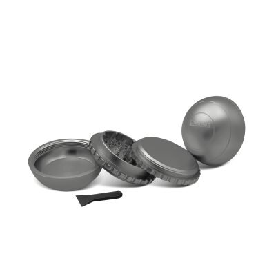 OLYMPUS® Grinder Τρίφτης Καπνού Αλουμινίου Spin 4μέρη 6.3cm γκρι