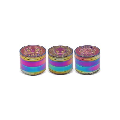 OLYMPUS® Μεταλλικό Grinder Τρίφτης Καπνού Alien Rainbow 4μέρη 50mm