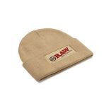 RAW® Beanie Καφέ Σκούφος Πλεκτός