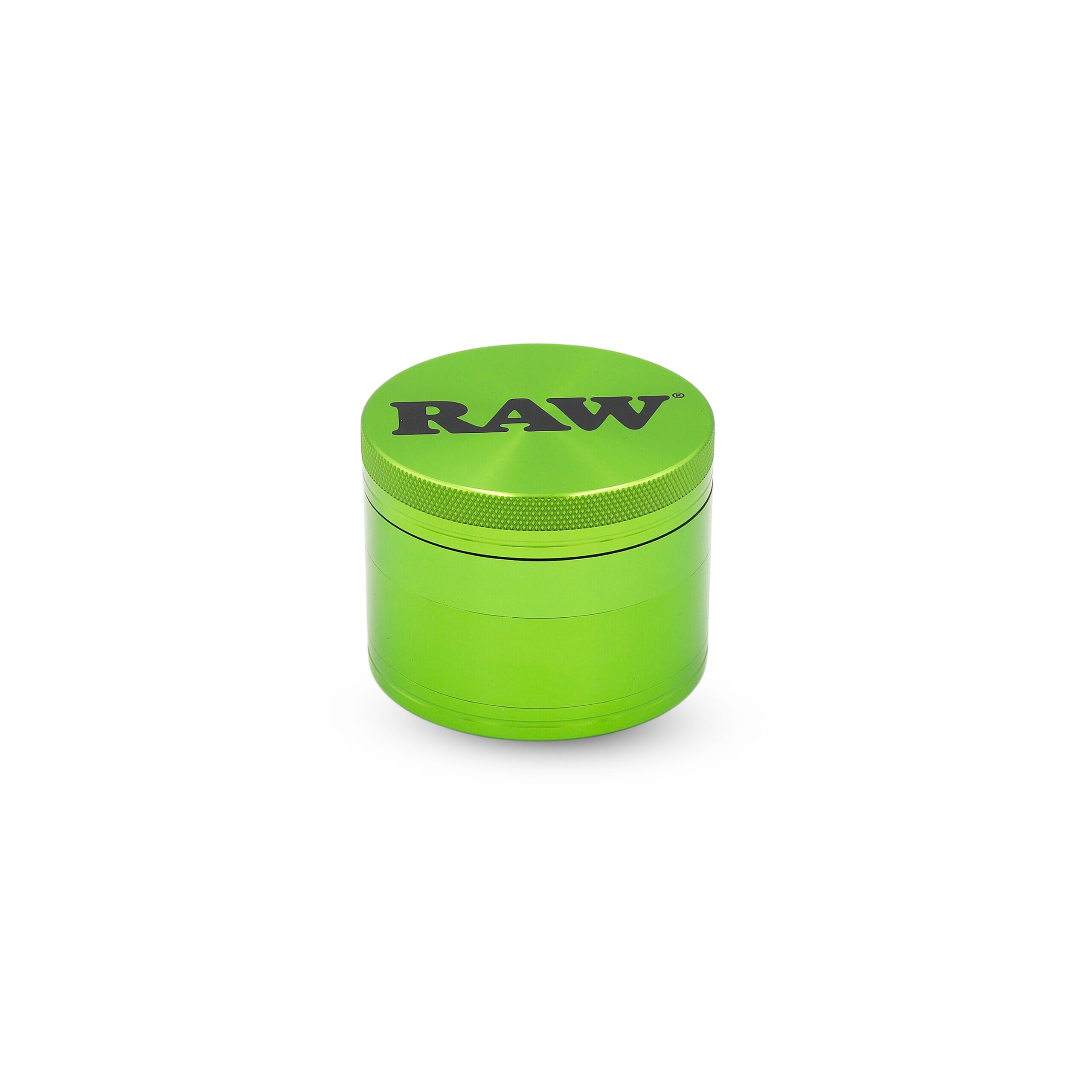 RAW® Grinder Πράσινο Αλουμινίου 4μέρη 56mm – Τρίφτης Καπνού