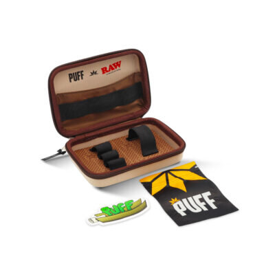 RAW® x Puff® Classic Case Μπεζ Τσαντάκι – Smokers Pouch - Εσωτερικά
