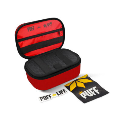 RAW® x Puff® Pro Case Κόκκινο Τσαντάκι - Smokers Pouch - Εσωτερικά